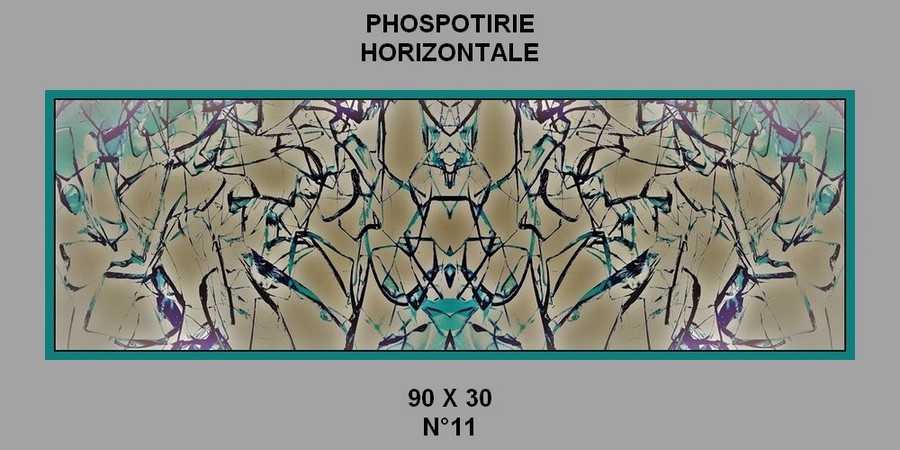 PHOSPOTIRIE horizontale N°11 au format 90 x 30