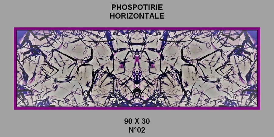 PHOSPOTIRIE horizontale N°02 au format 90 x 30